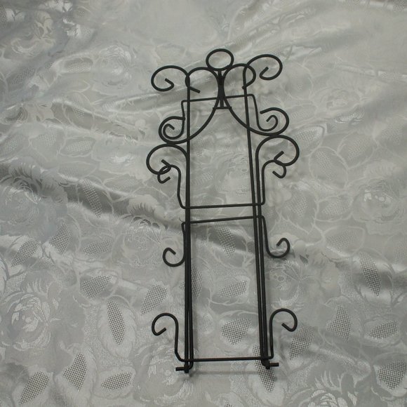 4 Blue & white Cramic Wall Plates With Rack - Picture 4 of 4